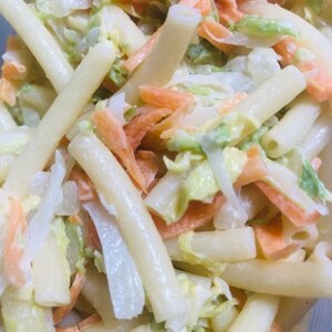 春キャベツ入り♪野菜たっぷりマカロニサラダ